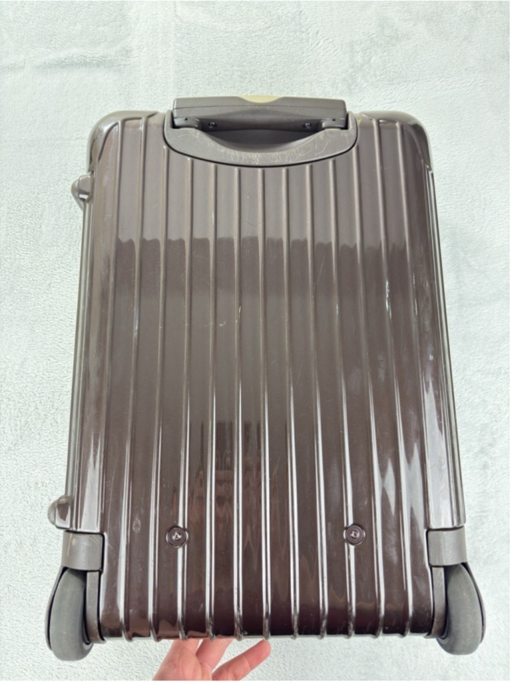 Rimowa Salsa Deluxe Brown Two Wheel Carryon Suitcase 32L - Picture 6 of 16